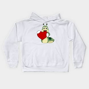 Caterpillar Heart Kids Hoodie